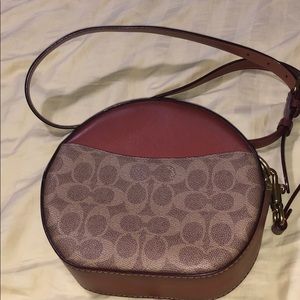 Brown Canteen crossbody bag in signature canvas